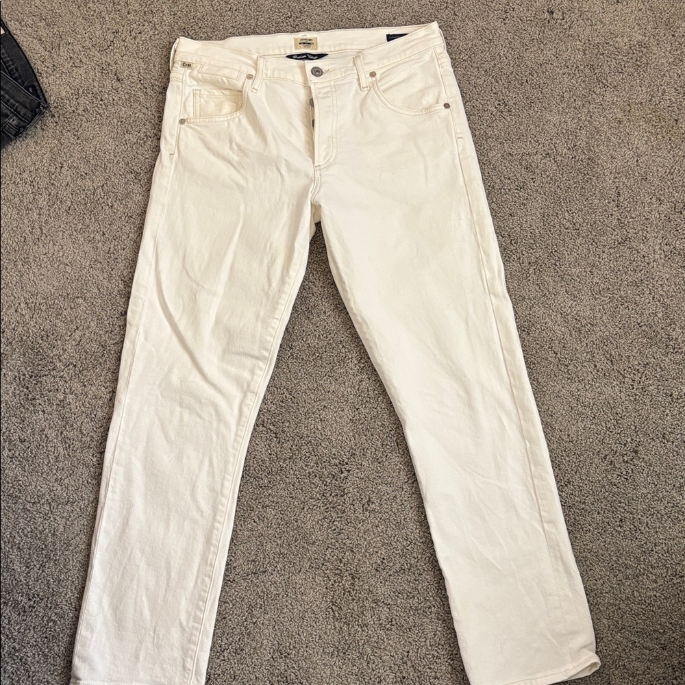 Citizens of Humanity Cream Slim Men's Jeans